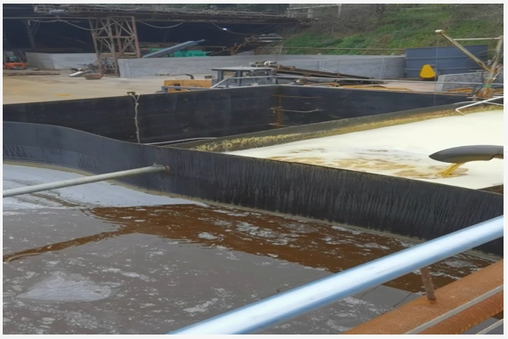 重慶造紙廠污水治理現(xiàn)場