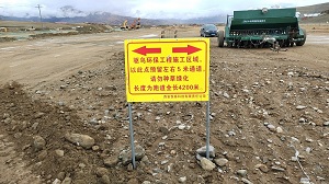 普蘭機(jī)場驅(qū)鳥環(huán)保工程項(xiàng)目保水劑現(xiàn)場